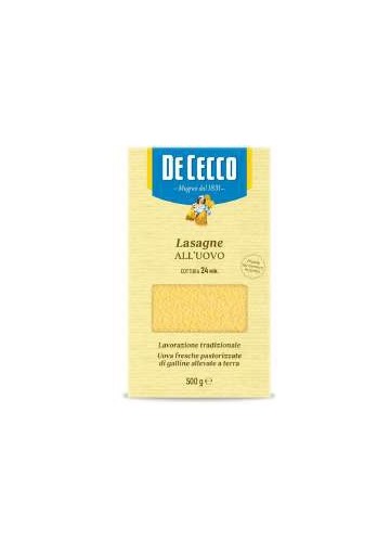 DE CECCO 112 LASAGNE UOVO GR.500 PZ.12 - Carton de 12 pièces