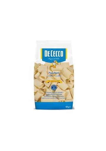DE CECCO 125 PACCHERI GR 500 PZ 12 - Carton de 12 pièces