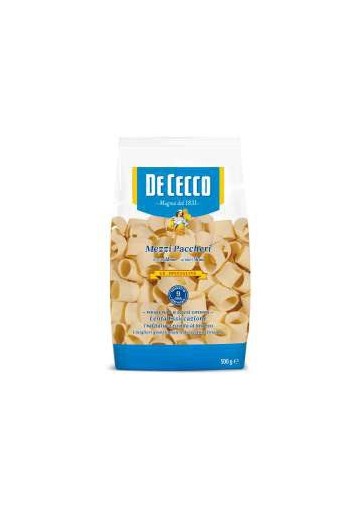 DE CECCO 225 MEZZI PACCHERI GR 500 PZ 12 - Carton de 12 pièces