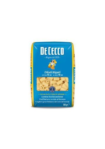 DE CECCO 059 DITALI RIGATI GR.500 PZ.24 - Carton de 24 pièces