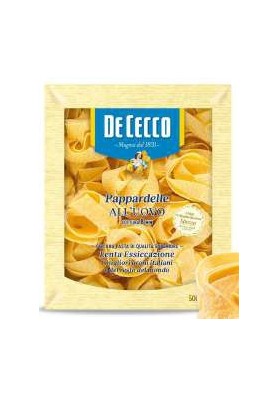 DE CECCO PAPPARDELLE UOVO GR.500 PZ.8 - Carton de 8 pièces