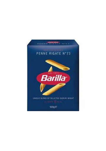 BARILLA 073 PENNE RIGATE GR 500 PZ.24 - Carton de 24 pièces