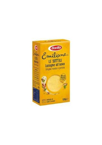 BARILLA EMIL.LASAGNE GIALLE 500X15 N.199 - Carton de 15 pièces