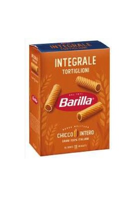 BARILLA INTEGRALE TORTIGLIONI GR.500 X12 - Carton de 12 pièces