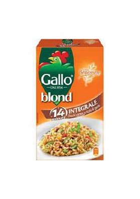 GALLO RISO BLOND INTEGRALE GR.500 PZ.12 - Carton de 12 pièces