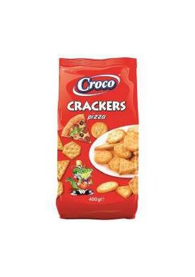 CROCO CRACKERS PIZZA GR.400 PZ.12 - Carton de 12 pièces