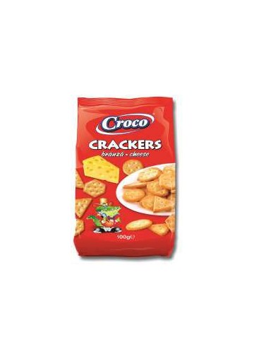 CROCO.CRACKERS FORMAGGIO GR.100 PZ.12 - Carton de 12 pièces