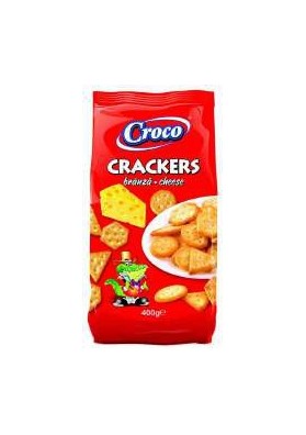 CROCO CRACKERS FORMAGGIO GR.400 PZ.12 - Carton de 12 pièces