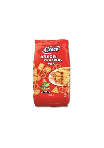 CROCO MIX CRACKERS&BREZEL GR.500 PZ.10 - Carton de 10 pièces