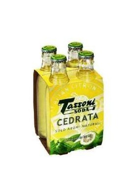 TASSONI CEDRATA SODA ML.180 X 4 PZ.6 - Carton de 6 pièces