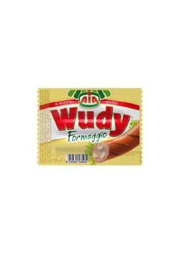 FR AIA WUDY WURSTEL FORMAGGIO G.150 PZ25 - Carton de 25 pièces