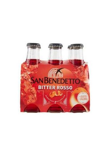 S.BENEDETTO BITTER ROSSO ML.100X6 PZ.4 - Carton de 4 pièces