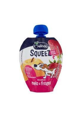 MELINDA SQUEEZ MELA E FRAGOLA GR.90 PZ.6 - Carton de 6 pièces