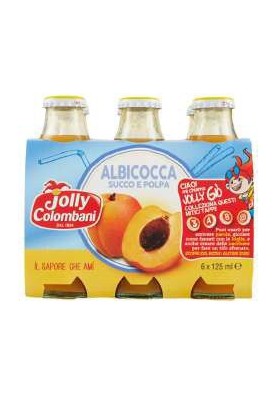 JOLLY SUCCO ML.125X6 ALBICOCCA PZ.8 - Carton de 8 pièces