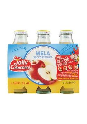 JOLLY SUCCO ML.125X6 MELA PZ.8 - Carton de 8 pièces