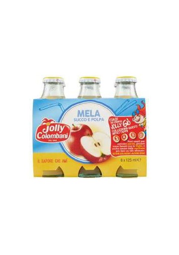 JOLLY SUCCO ML.125X6 MELA PZ.8 - Carton de 8 pièces