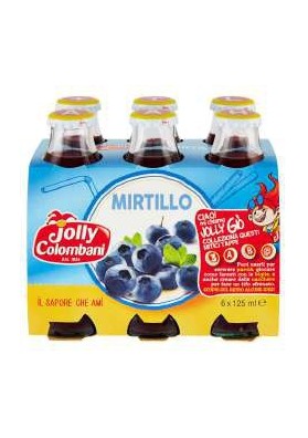 JOLLY SUCCO ML.125X6 MIRTILLO PZ.8 - Carton de 8 pièces