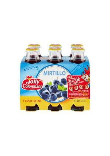 JOLLY SUCCO ML.125X6 MIRTILLO PZ.8 - Carton de 8 pièces