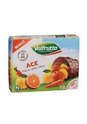 VALFRUTTA BRIK SLIM ACE.ML.200X3 PZ.8 - Carton de 8 pièces