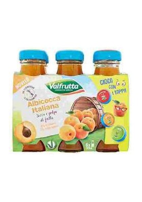 VALFRUTTA SUCCO ML.125X6 ALBICOCCA PZ.8 - Carton de 8 pièces