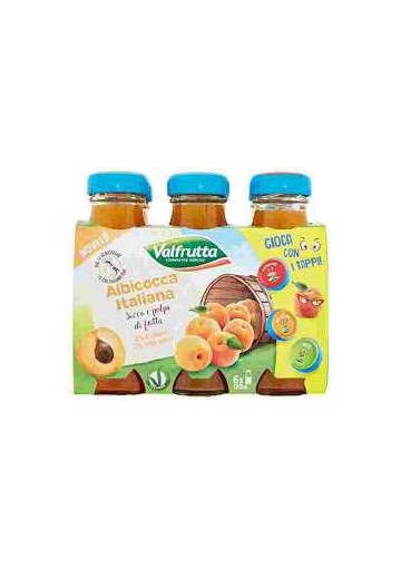 VALFRUTTA SUCCO ML.125X6 ALBICOCCA PZ.8 - Carton de 8 pièces