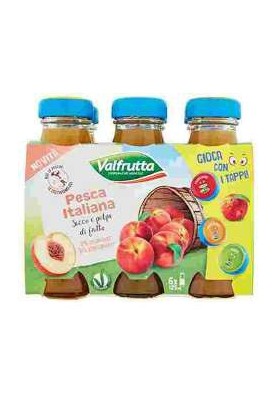 VALFRUTTA SUCCO ML.125X6 PESCA PZ.8 - Carton de 8 pièces