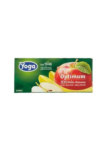 YOGA BRIK MELA/BANANA ML.200X3 PZ.8 - Carton de 8 pièces