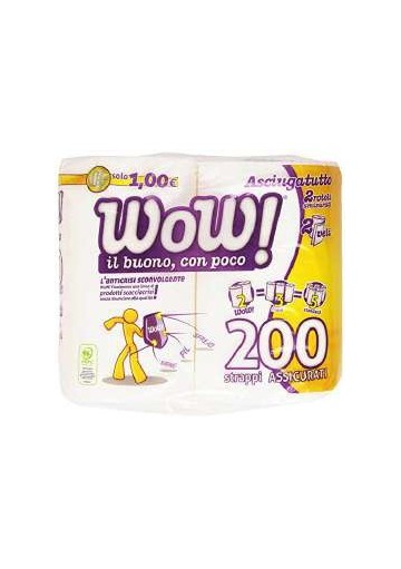 NF WOW ASCIUGATUTTO MAXI 2 ROTOLI PZ.12 - Carton de 12 pièces