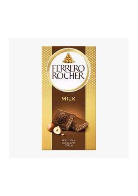 FERRERO ROCHER TAVOLETTA LATTE GR.90X8 - Carton de 8 pièces