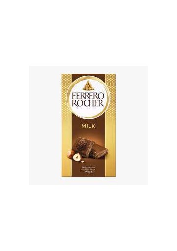 FERRERO ROCHER TAVOLETTA LATTE GR.90X8 - Carton de 8 pièces