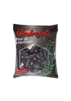 AMBROSOLI CARAM. LIQUIRIZIA G.150 PZ.20 - Carton de 20 pièces