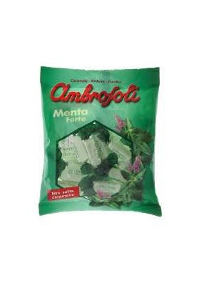 AMBROSOLI CARAM.MENTA FORTE GR.150X20 - Carton de 20 pièces