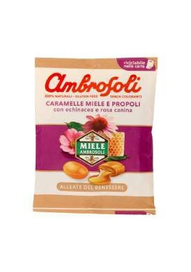 AMBROSOLI CARAM.MIELE E PROPOLI GR.90X20 - Carton de 20 pièces