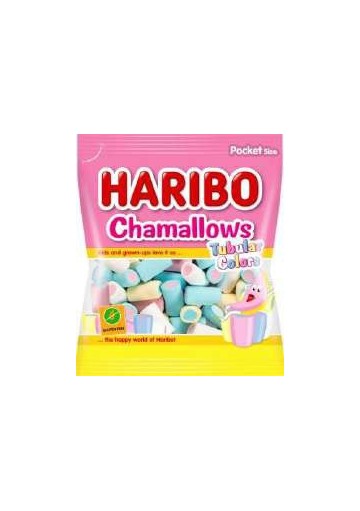 HARIBO CHAMALLOWS TUBULAR COL.GR90X30 - Carton de 30 pièces