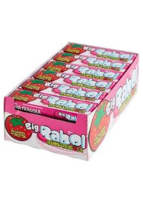 PERFETTI BIG BABOL PANNA E FRAGOLA PZ.24 - Carton de 24 pièces