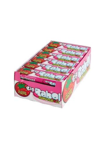 PERFETTI BIG BABOL PANNA E FRAGOLA PZ.24 - Carton de 24 pièces