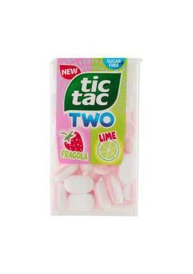 FERRERO TIC TAC TWO FRAGOLA LIME T38 PZ8 - Carton de 8 pièces