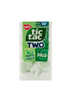 FERRERO TIC TAC TWO MENTA FRESCA T38 PZ8 - Carton de 8 pièces