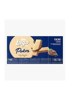 LAGO POKER CACAO GR.45X10 PZ.8 - Carton de 8 pièces