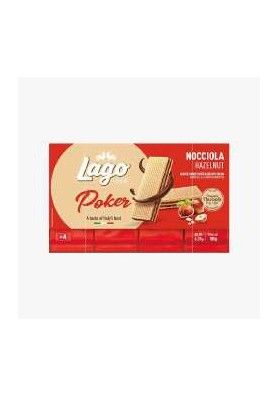 LAGO POKER NOCCIOLA GR 45X4 PZ 16 - Carton de 16 pièces