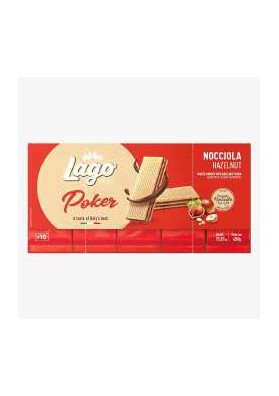 LAGO POKER NOCCIOLA GR.45X10 PZ.8 - Carton de 8 pièces