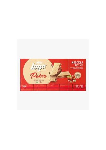 LAGO POKER NOCCIOLA GR.45X10 PZ.8 - Carton de 8 pièces