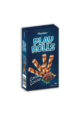 PLAYTIME ROLLS CACAO GR 150X16 - Carton de 16 pièces