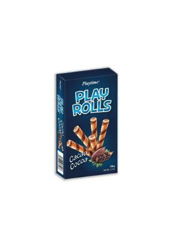 PLAYTIME ROLLS CACAO GR 150X16 - Carton de 16 pièces