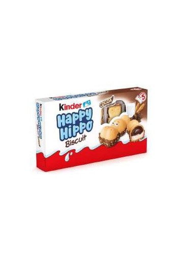 FERRERO KINDER HAPPY HIPPO CACAO T.5X10 - Carton de 10 pièces