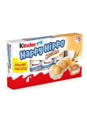FERRERO KINDER HAPPY HIPPO NOCCIOL.T5X10 - Carton de 10 pièces