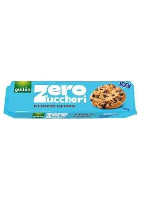 GULLON ZERO ZUCCHERI CHOCOCHIPS GR150X12 - Carton de 12 pièces
