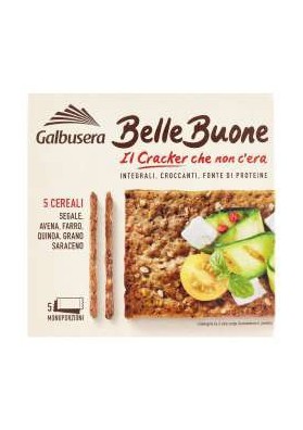 GALBUSERA B.B.CRACKER 5 CEREALI GR.200X8 - Carton de 8 pièces