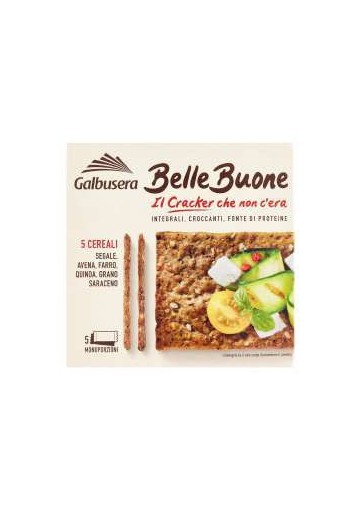 GALBUSERA B.B.CRACKER 5 CEREALI GR.200X8 - Carton de 8 pièces