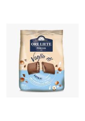 ORE LIETE BISC.LATTE E NOCCIOLA GR200X12 - Carton de 12 pièces